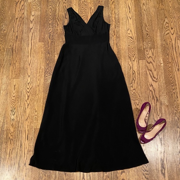 “Sophia” Black Silk Long Gown by J. Crew - Picture 7 of 16